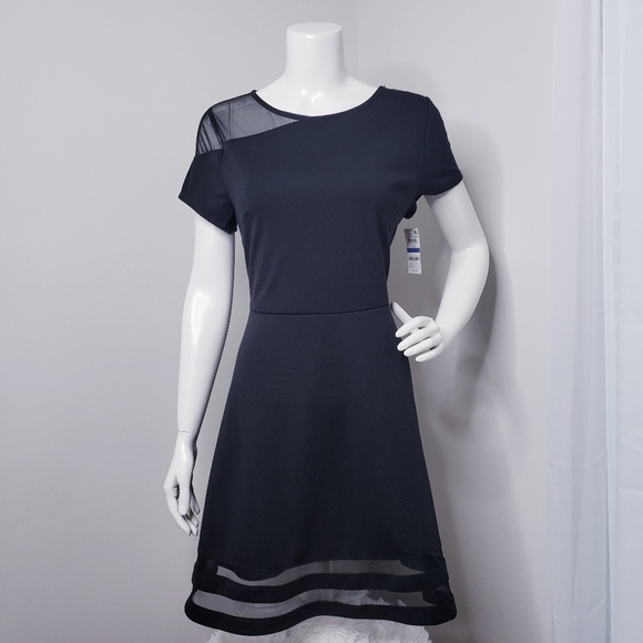 Bar III Black Mesh Dress - Picture 4 of 4